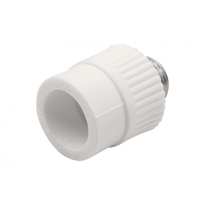 Муфта комбинированная наружная резьба 25х1/2\" EVER PLAST /белый